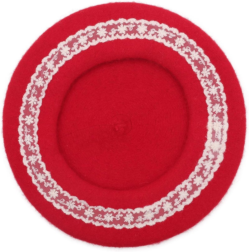 ZLYC Wool Kids Beret Hat Girls Solid Color Artist French Beret Cap - Image 4